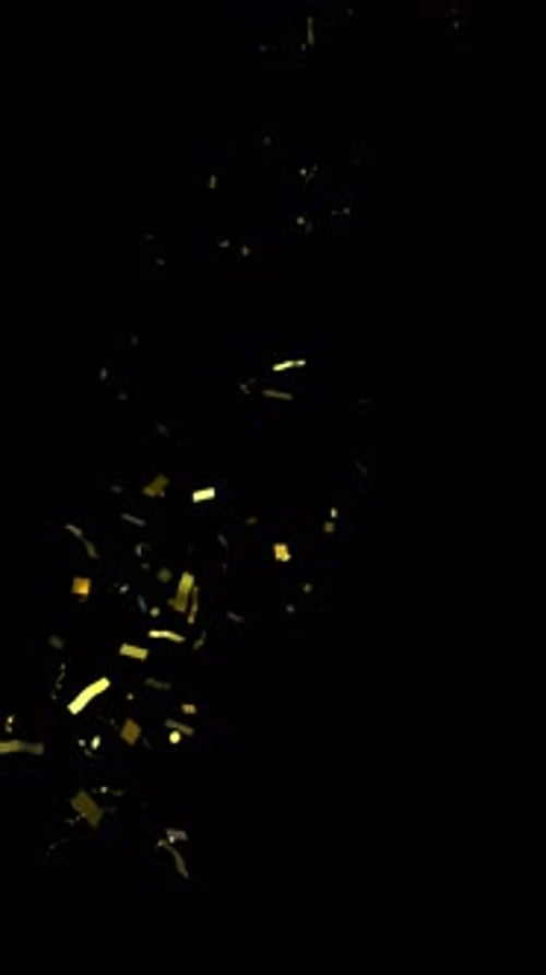 Golden Confetti Falling Celebration Particle Effect