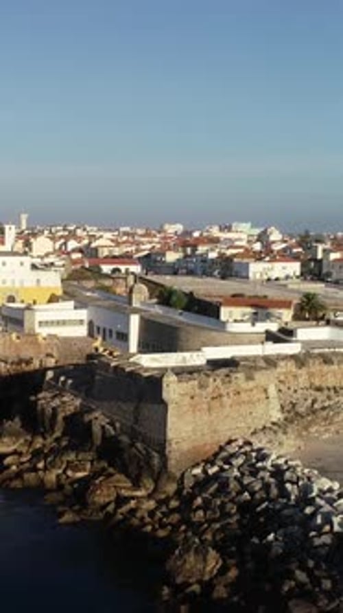 Vertical Video City of Peniche in Portugal