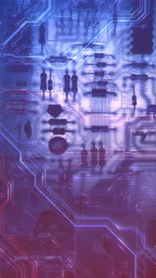 Electronic PCB Printed Circuit Board Digital Abstract Background Electrical Scheme Technology