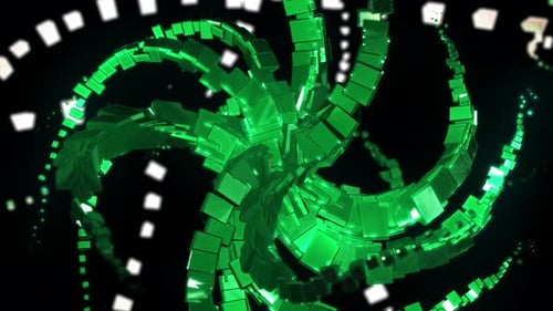 Futuristic Crystal Draw Background 4K