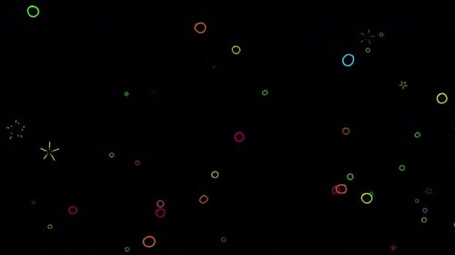 Floating Colorful Animated Bubble Popping Background Loop