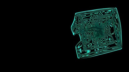 Fantasy shapes flowing in space
