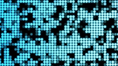 Blue Glowing Hexagon Grid Abstract Technology Background Loop