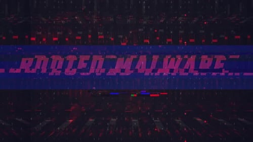 Glitch Digital Data Text Reveal Opener