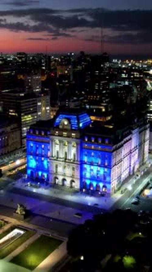 Bâtiment de la poste centrale au centre-ville de Buenos Aires en Argentine.