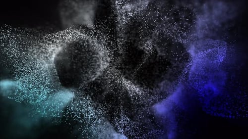 Dynamic Swirling Particles Abstract Background