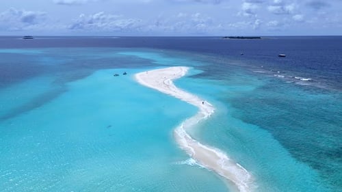 Tourists came to vacation on an island in the Indian Ocean
