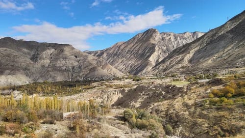 Mountains and Valley Scenic Nature Landscape