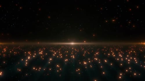 Orange Particles Field