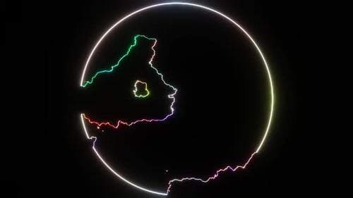 Multicolor Abstract Glowing Vanishing Ball Background Vj Loop In HD