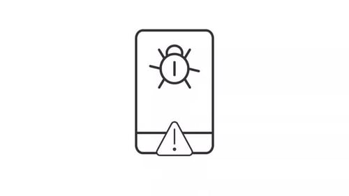 Animación de la línea de escucha de teléfonos móviles