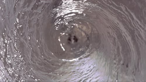 Swirling Water Vortex Abstract Dynamic Shot