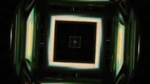 A Rhythmic Neon Disco VJ Loop Pulses with Dynamic Energy