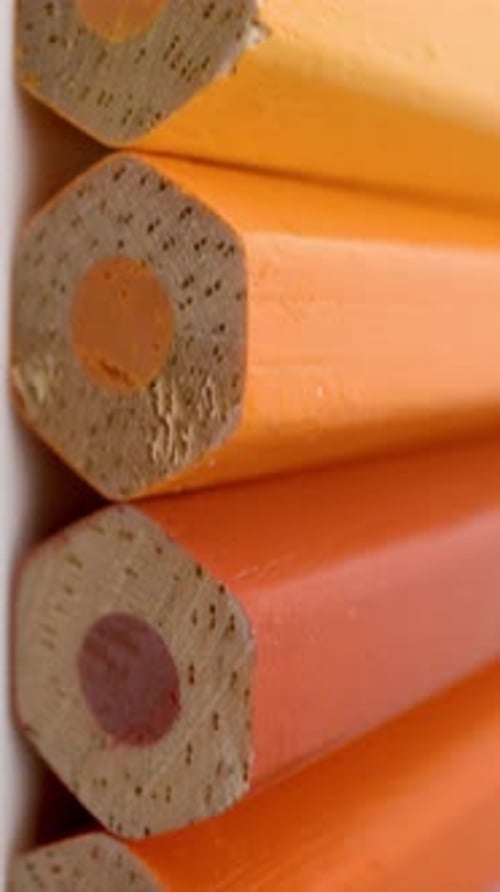 Colouring Pencils in the Studio Made Into an Abstract Pattern Vertical