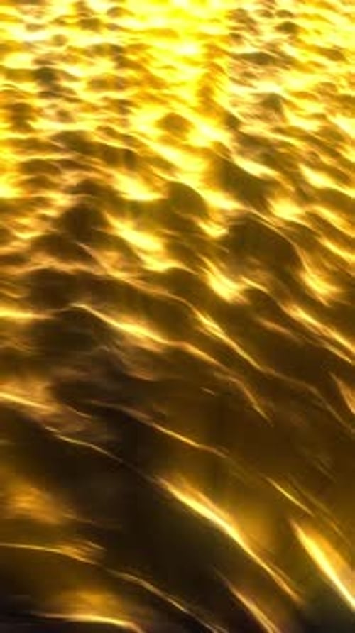 Glowing Gold Light Rays Abstract Twisting Rip Tide Ocean Loop Background