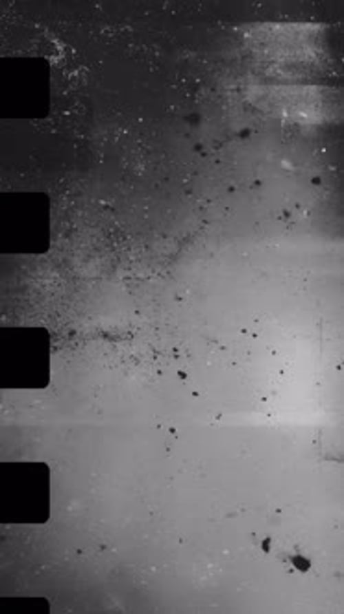 Damaged Movie Leader with Light Leaks Effect