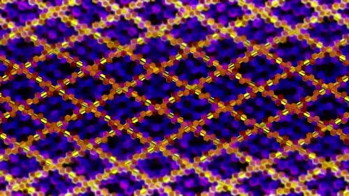 Dynamic Abstract Hexagon Grid Background Loop with Glowing Cells