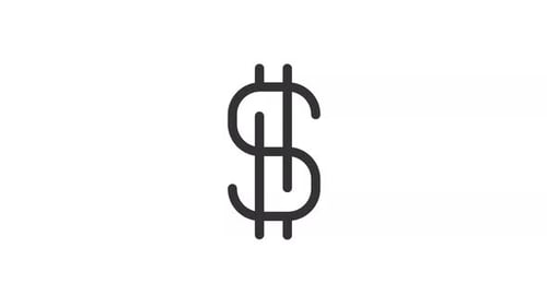 Ícone animado Dollar Line Ui