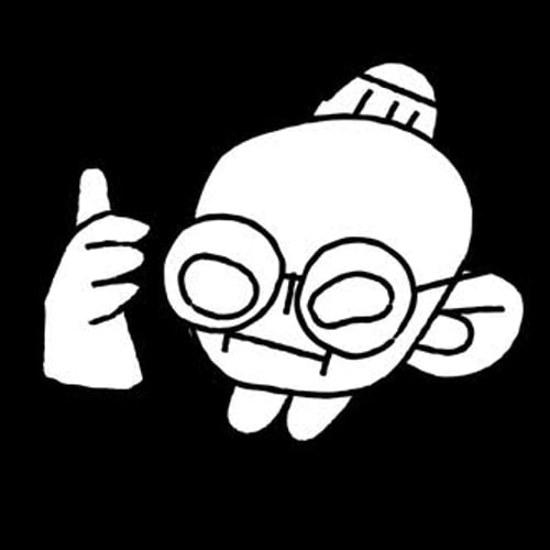 Sketch Animation of Hand Adjusting Glasses and Giving a Thumbs Up