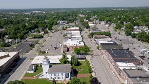 Downtown Lapeer, Michigan.