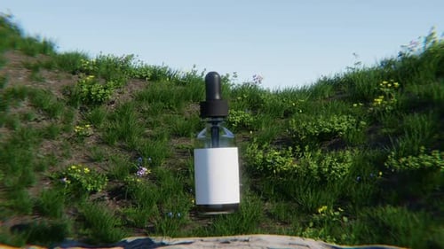 Natural Dropper Bottle Product Display Animation
