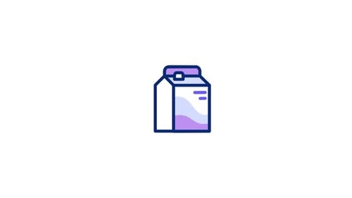 Milk Box Animated Icon