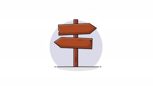 4k Direction Arrow Animation Video
