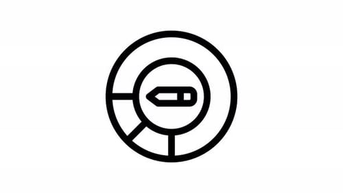 pie chart line icon animation