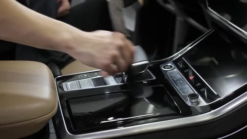 Car Interior Cleaning with Brush and Cloth