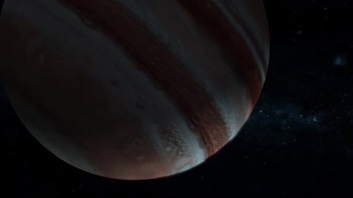 Realistic Rotating Jupiter Planet in Deep Space