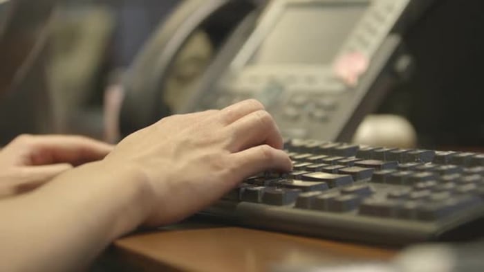 Hands typing keyboard using mouse 2, Business, Corporate Stock Footage ...
