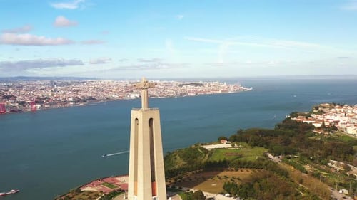 Aerial View of Sanctuary of Christ the King Drone View