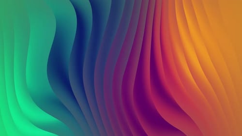 Arrière-plan animé abstrait de la courbe des vagues modernes 3D