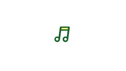 Minimalist Animated Music Note Icon