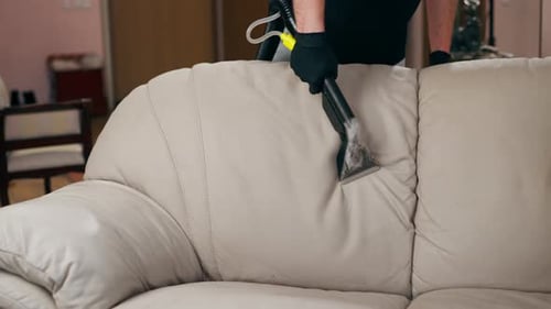 Adult Cleaning Sofa with Carpet Cleaning Machine