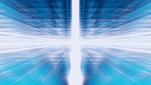 Fall Down Transparent Blue Gradient Rectangles Loop Animation