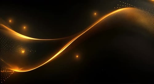 Black luxury corporate background with golden lines