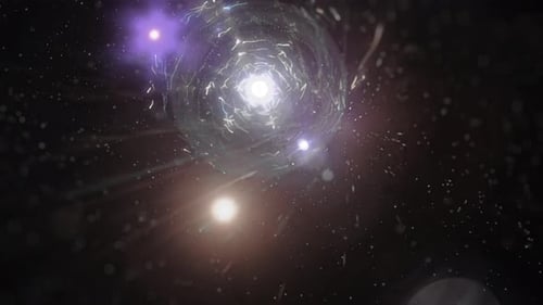 Futuristic Abstract Space Vortex Light Tunnel Animation