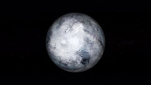 Eris Fictional 3d Spinning Planet On Space