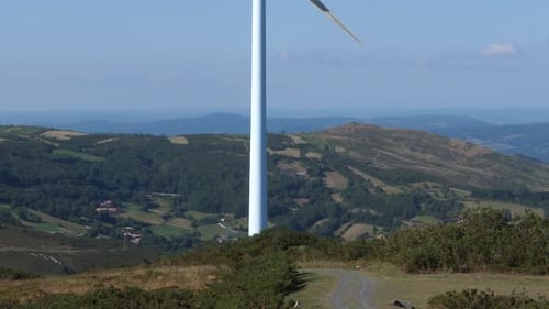 Wind power turbines generating clean renewable energy
