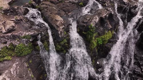 Tamarin Waterfall On The Island Of Mauritius