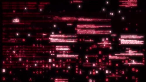 Abstract Glitch Code Data Stream Technology Background