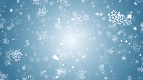 Christmas Snowflake Background Loop V7
