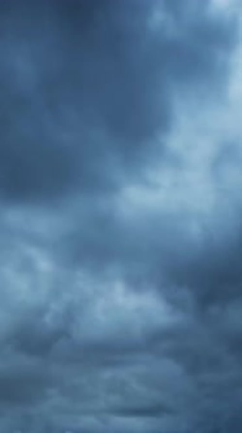 Dark storm clouds moving