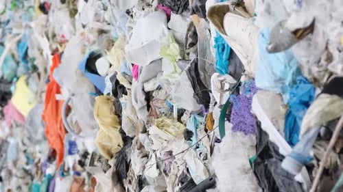 The Sea is Polluted with Plastic Garbage Environmental Disaster Toxic Waste Vertical Video