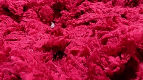 Close Up of Bright Pink Textured Material