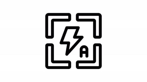 auto flash line icon animation