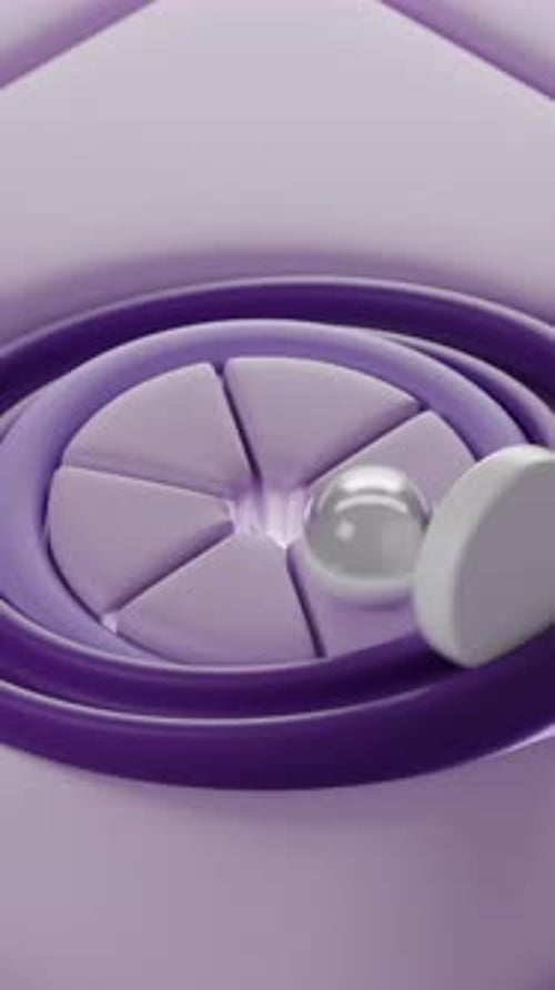 Cloth Ball Bouncing Loop 3D