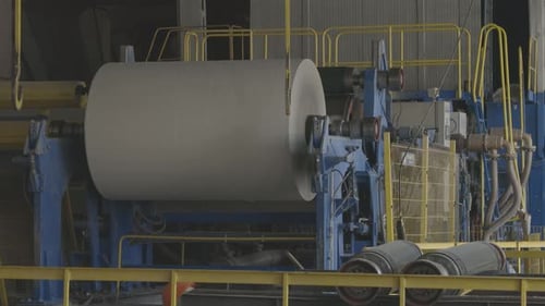 Old Manufactoring Equipment Produce Paper Machine Shafts At Paper Mill