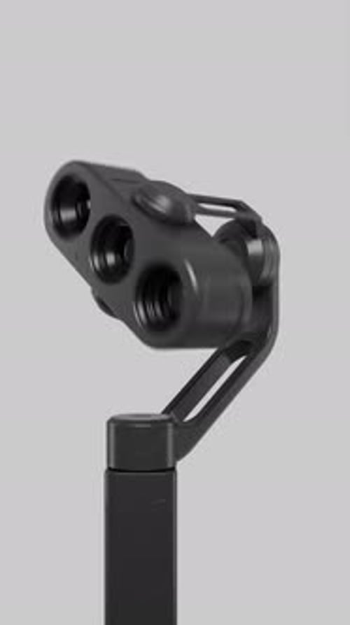 Triple lens camera gimbal rotation